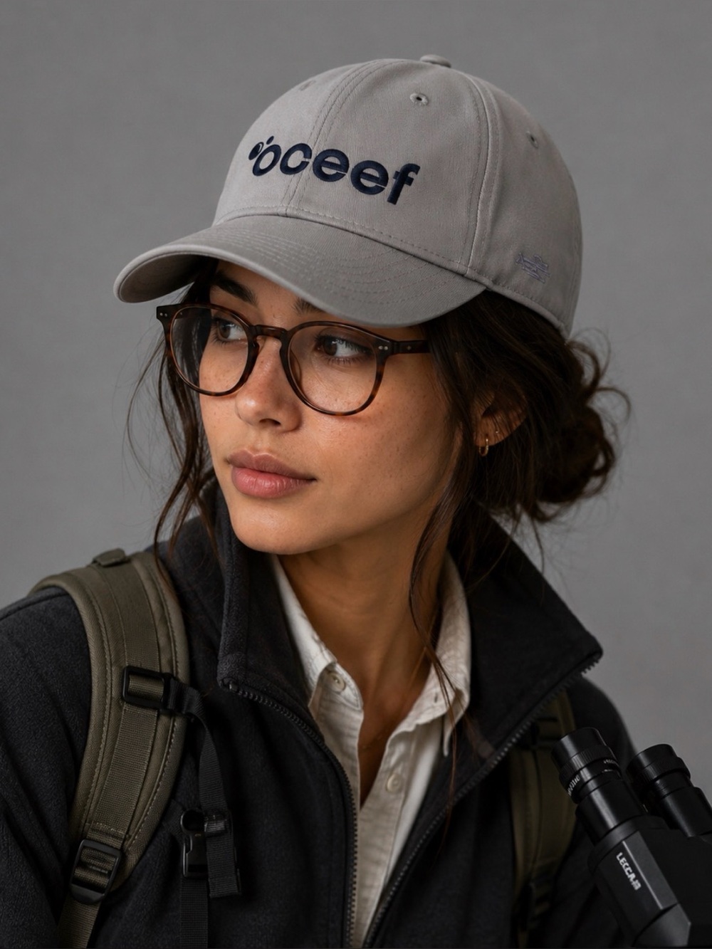 Grey Oceef Logo Baseball Cap